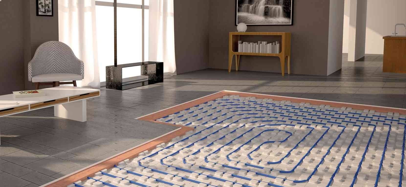 Plancher chauffant rafraichissant