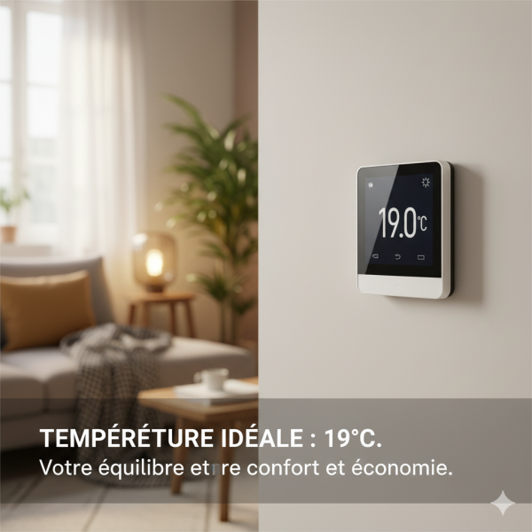 19°C : L'équilibre parfait entre confort et économie pour votre logement.