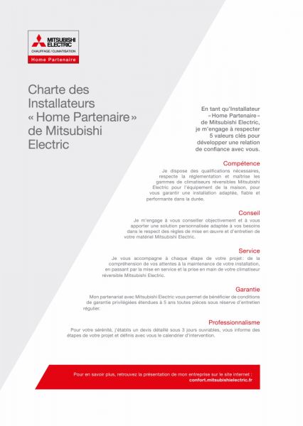 Attestation Home Partenaire MITSUBISHI ABC THERMIQUE Vitrolles